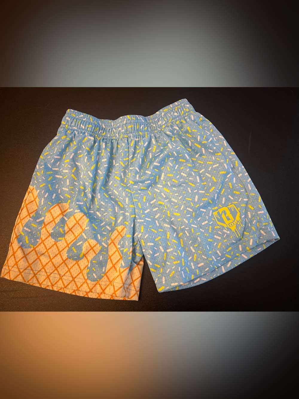 Baseball Lifestyle 101 Blue Yellow Ice Cream Shorts